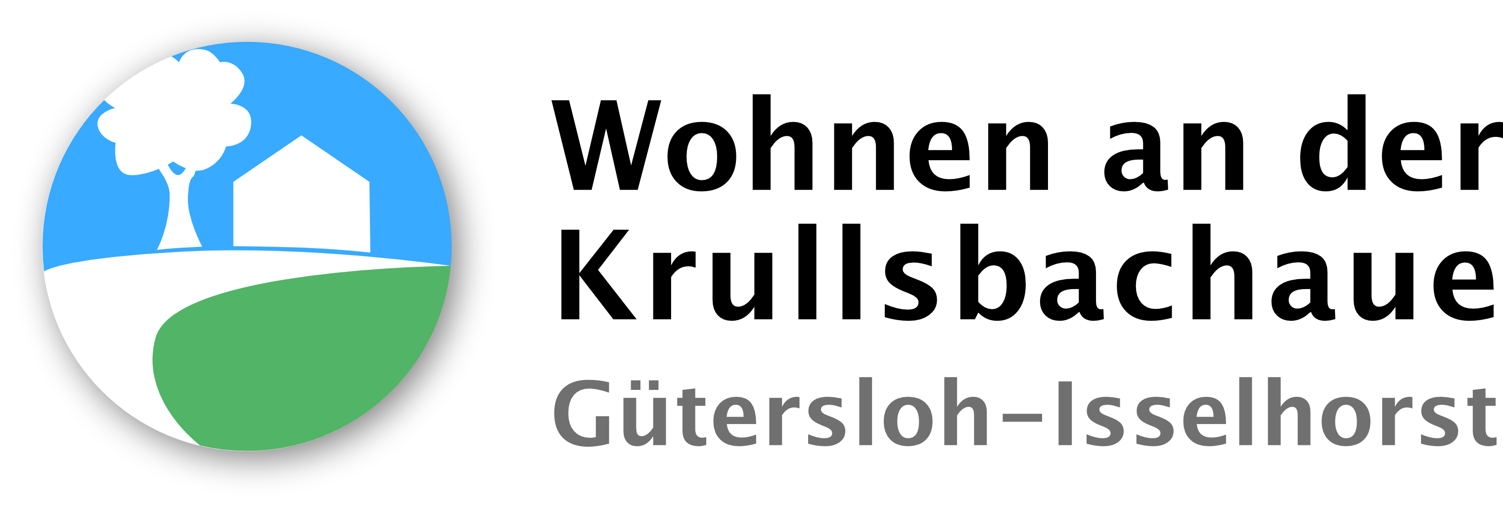 Logo. Wohnen Krullsbachaue Gütersloh-Isselhorst.